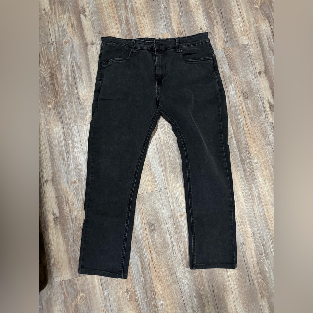 Kenneth Cole Men's Black Slim fit Jeans 36x30